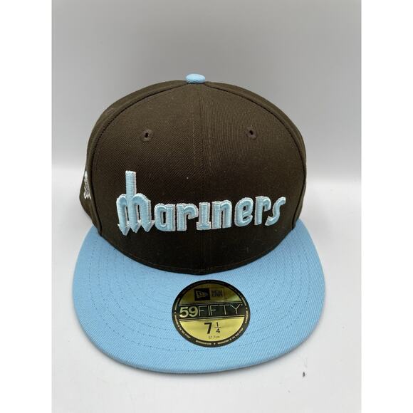 Seattle Mariners 59FIFTY Fitted Cooperstown Hat - Size 7 1/4 - Picture 1 of 8